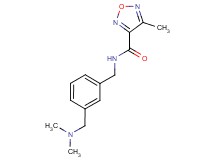 N-{3-[(dimethylamino)methyl]benzyl}-4-methyl-1,2,5-oxadiazole-3-carboxamide trifluoroacetate