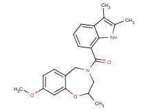 4-[(2,3-dimethyl-1H-indol-7-yl)carbonyl]-8-methoxy-2-methyl-2,3,4,5-tetrahydro-1,4-benzoxazepine
