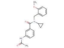 3-(acetylamino)-N-cyclopropyl-N-(2-methoxybenzyl)benzamide