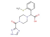 [2-(methylthio)phenyl][4-(1H-1,2,4-triazol-3-ylcarbonyl)piperazin-1-yl]acetic acid