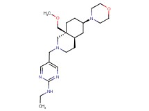 N-ethyl-5-{[(4aR*,6R*,8aS*)-8a-(methoxymethyl)-6-morpholin-4-yloctahydroisoquinolin-2(1H)-yl]methyl}pyrimidin-2-amine