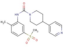N-[2-methyl-5-(methylsulfonyl)phenyl]-4-pyridin-4-ylpiperidine-1-carboxamide