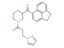 1,2-dihydro-5-acenaphthylenyl{1-[3-(1H-pyrazol-1-yl)propanoyl]-3-piperidinyl}methanone
