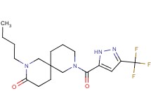 2-butyl-8-{[3-(trifluoromethyl)-1H-pyrazol-5-yl]carbonyl}-2,8-diazaspiro[5.5]undecan-3-one