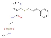 N-{2-[(methylamino)sulfonyl]ethyl}-2-{[(2E)-3-phenylprop-2-en-1-yl]thio}nicotinamide