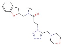 N-(2,3-dihydro-1-benzofuran-2-ylmethyl)-N-methyl-3-[5-(4-morpholinylmethyl)-1H-tetrazol-1-yl]propanamide