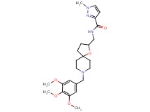 1-methyl-N-{[8-(3,4,5-trimethoxybenzyl)-1-oxa-8-azaspiro[4.5]dec-2-yl]methyl}-1H-pyrazole-3-carboxamide