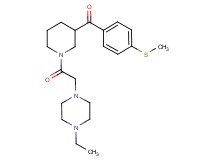 {1-[(4-ethyl-1-piperazinyl)acetyl]-3-piperidinyl}[4-(methylthio)phenyl]methanone