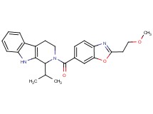 1-isopropyl-2-{[2-(2-methoxyethyl)-1,3-benzoxazol-6-yl]carbonyl}-2,3,4,9-tetrahydro-1H-beta-carboline