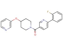 2-(2-fluorophenyl)-5-{[4-(pyridin-3-yloxy)piperidin-1-yl]carbonyl}pyridine