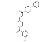 1-{3-[1-(3-chlorobenzoyl)-4-piperidinyl]propanoyl}-4-phenylpiperazine