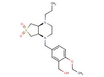 (5-{[(4aS*,7aR*)-6,6-dioxido-4-propylhexahydrothieno[3,4-b]pyrazin-1(2H)-yl]methyl}-2-ethoxyphenyl)methanol