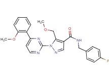N-(4-fluorobenzyl)-5-(methoxymethyl)-1-[4-(2-methoxyphenyl)-2-pyrimidinyl]-1H-pyrazole-4-carboxamide