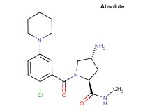 (2S,4R)-4-amino-1-(2-chloro-5-piperidin-1-ylbenzoyl)-N-methylpyrrolidine-2-carboxamide