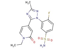 3-[5-(1-ethyl-2-oxo-1,2-dihydropyridin-4-yl)-3-methyl-1H-1,2,4-triazol-1-yl]-4-fluorobenzenesulfonamide