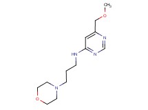 6-(methoxymethyl)-N-(3-morpholin-4-ylpropyl)pyrimidin-4-amine