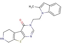3-[2-(2-methyl-1H-indol-1-yl)ethyl]-5,6,7,8-tetrahydropyrido[4',3':4,5]thieno[2,3-d]pyrimidin-4(3H)-one