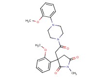 3-(2-methoxyphenyl)-3-{2-[4-(2-methoxyphenyl)-1-piperazinyl]-2-oxoethyl}-1-methyl-2,5-pyrrolidinedione