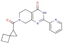 2-pyridin-2-yl-7-(spiro[2.3]hex-1-ylcarbonyl)-5,6,7,8-tetrahydropyrido[3,4-d]pyrimidin-4(3H)-one