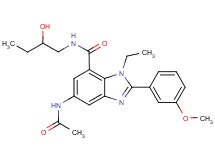 5-(acetylamino)-1-ethyl-N-(2-hydroxybutyl)-2-(3-methoxyphenyl)-1H-benzimidazole-7-carboxamide