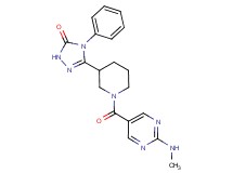 5-(1-{[2-(methylamino)pyrimidin-5-yl]carbonyl}piperidin-3-yl)-4-phenyl-2,4-dihydro-3H-1,2,4-triazol-3-one