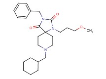 3-benzyl-8-(cyclohexylmethyl)-1-(3-methoxypropyl)-1,3,8-triazaspiro[4.5]decane-2,4-dione