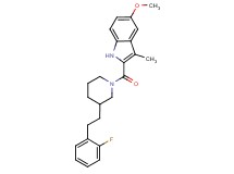 2-({3-[2-(2-fluorophenyl)ethyl]-1-piperidinyl}carbonyl)-5-methoxy-3-methyl-1H-indole