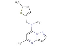 N,5-dimethyl-N-[(5-methyl-2-thienyl)methyl]pyrazolo[1,5-a]pyrimidin-7-amine