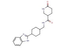 N-{[4-(1H-benzimidazol-2-yl)cyclohexyl]methyl}-6-oxopiperidine-3-carboxamide