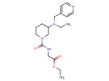 ethyl N-({3-[ethyl(4-pyridinylmethyl)amino]-1-piperidinyl}carbonyl)glycinate