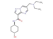 6-[(diethylamino)methyl]-N-(trans-4-hydroxycyclohexyl)pyrazolo[1,5-a]pyrimidine-3-carboxamide