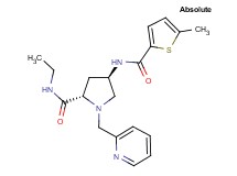 (4R)-N-ethyl-4-{[(5-methyl-2-thienyl)carbonyl]amino}-1-(pyridin-2-ylmethyl)-L-prolinamide