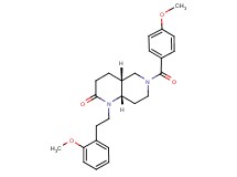 (4aR*,8aS*)-6-(4-methoxybenzoyl)-1-[2-(2-methoxyphenyl)ethyl]octahydro-1,6-naphthyridin-2(1H)-one