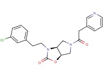 (3aS*,6aR*)-3-[2-(3-chlorophenyl)ethyl]-5-(pyridin-3-ylacetyl)hexahydro-2H-pyrrolo[3,4-d][1,3]oxazol-2-one