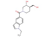 (3R*,4R*)-1-[(1-ethyl-1H-indol-5-yl)carbonyl]-4-(hydroxymethyl)-3-piperidinol