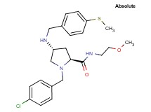 (4R)-1-(4-chlorobenzyl)-N-(2-methoxyethyl)-4-{[4-(methylthio)benzyl]amino}-L-prolinamide