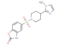 5-{[4-(1-methyl-1H-imidazol-2-yl)-1-piperidinyl]sulfonyl}-1,3-benzoxazol-2(3H)-one
