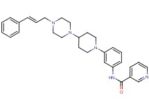 N-[3-(4-{4-[(2E)-3-phenyl-2-propen-1-yl]-1-piperazinyl}-1-piperidinyl)phenyl]nicotinamide