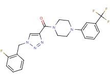 1-{[1-(2-fluorobenzyl)-1H-1,2,3-triazol-4-yl]carbonyl}-4-[3-(trifluoromethyl)phenyl]piperazine