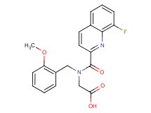 N-[(8-fluoro-2-quinolinyl)carbonyl]-N-(2-methoxybenzyl)glycine