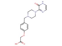 (4-{[4-(3-oxo-3,4-dihydropyrazin-2-yl)piperazin-1-yl]methyl}phenoxy)acetic acid