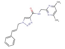 N-[(4,6-dimethyl-2-pyrimidinyl)methyl]-1-[(2E)-3-phenyl-2-propen-1-yl]-1H-1,2,3-triazole-4-carboxamide