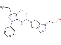 N-(3-ethyl-4-methyl-1-phenyl-1H-pyrazol-5-yl)-1-(2-hydroxyethyl)-4,6-dihydropyrrolo[3,4-c]pyrazole-5(1H)-carboxamide