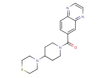 6-[(4-thiomorpholin-4-ylpiperidin-1-yl)carbonyl]quinoxaline