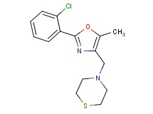 4-{[2-(2-chlorophenyl)-5-methyl-1,3-oxazol-4-yl]methyl}thiomorpholine