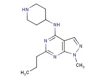 1-methyl-N-4-piperidinyl-6-propyl-1H-pyrazolo[3,4-d]pyrimidin-4-amine