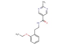 N-[2-(2-ethoxyphenyl)ethyl]-2-methylpyrimidine-5-carboxamide