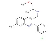 N-{[2-(3-chlorophenyl)-7-methyl-3-quinolinyl]methyl}-1-methoxy-2-propanamine