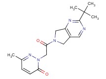 2-[2-(2-tert-butyl-5,7-dihydro-6H-pyrrolo[3,4-d]pyrimidin-6-yl)-2-oxoethyl]-6-methylpyridazin-3(2H)-one