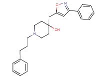 4-[(3-phenyl-5-isoxazolyl)methyl]-1-(3-phenylpropyl)-4-piperidinol